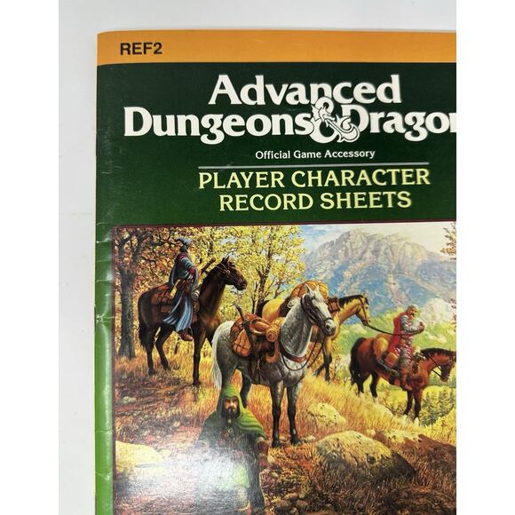 Advanced Dungeons & Dragons Player Character Sheets 1986 REF2 #9028 VG+ UNUSED - Picture 4 of 10